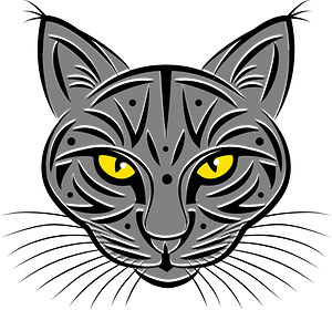 Cat face clip art