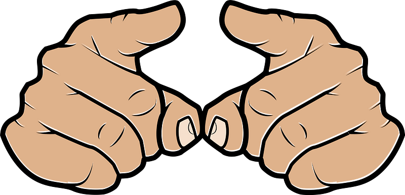 Pointing fingers