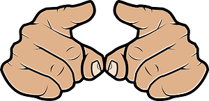 Pointing fingers