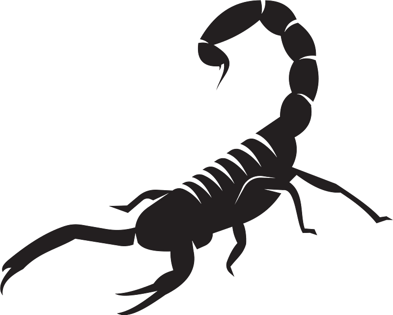 Scorpion silhouette tattoo art - Free vector clipart images on ...