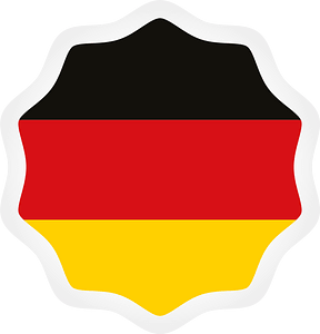 German flag sticker clip art