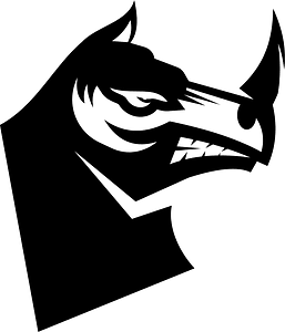 Rhino silhouette cut file