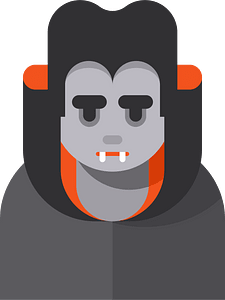 Vampire cartoon art