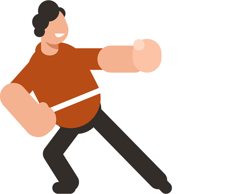 Man pooling the rope