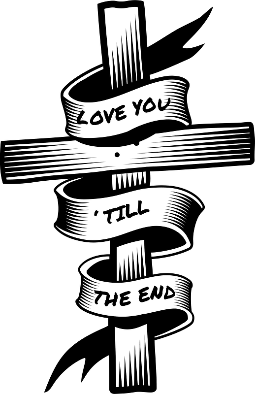 Cross with a message