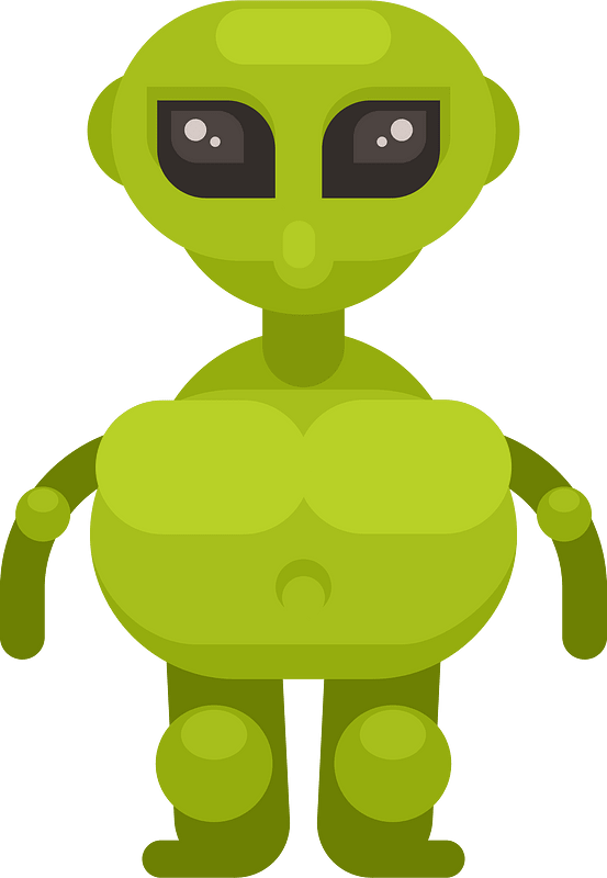 Green alien creature
