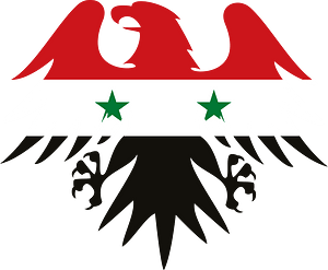 Syrian flag eagle symbol