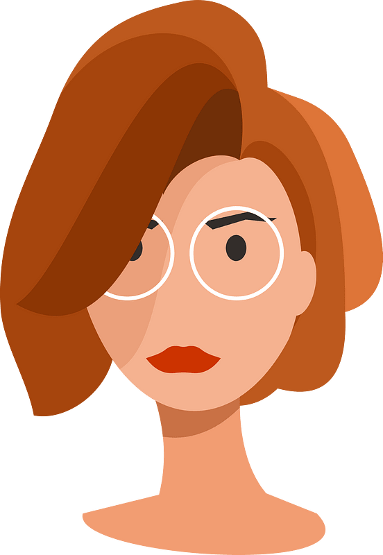 Girl wearing glasses