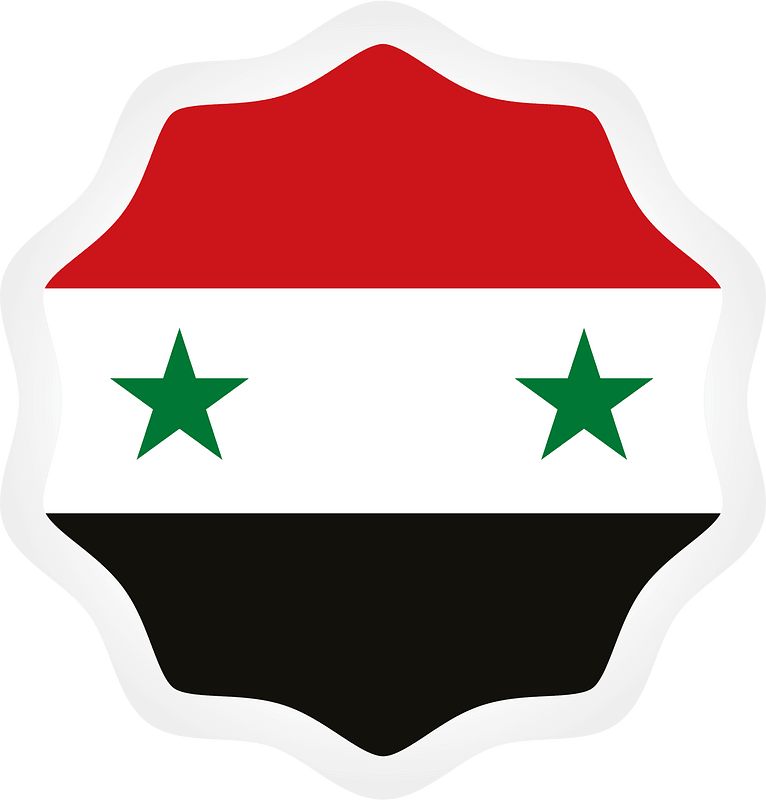 Syrian flag sticker