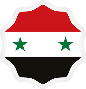 Syrian flag sticker