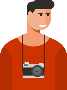 Photographer vector clip art