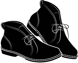 Shoes monochrome art