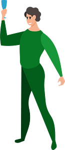 Man with a glass of wine