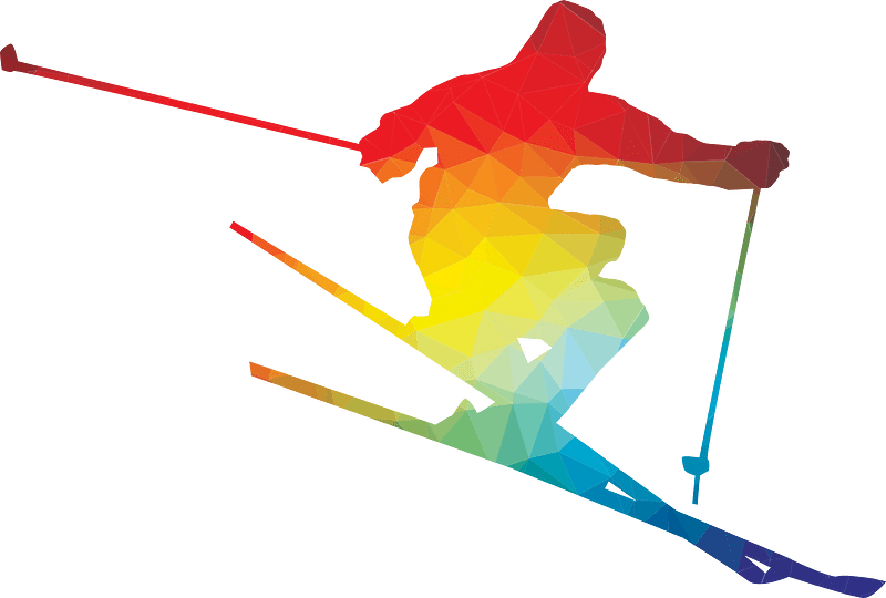 Skier silhouette