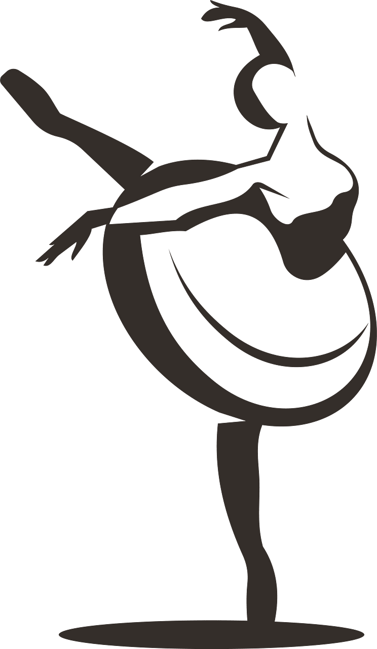 Ballet dancer silhouette clip art