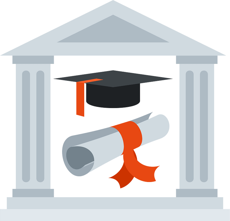 College graduation symbol