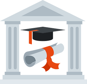 College graduation symbol