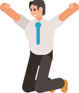 Happy businessman