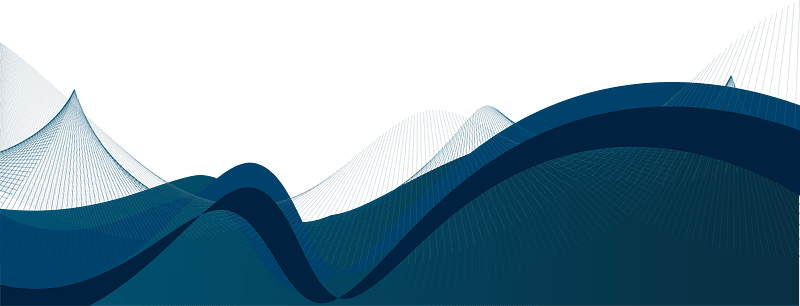 Abstract blue wavy lines background