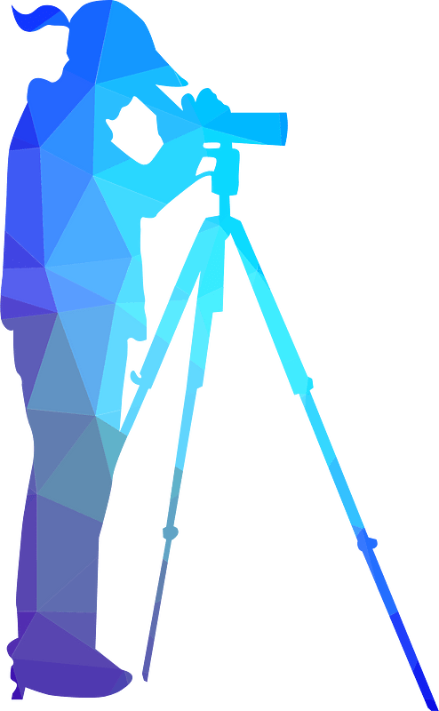 Girl looking through the scope