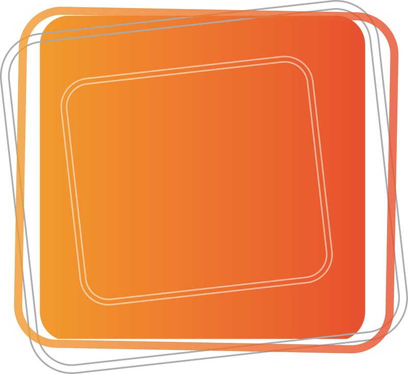 Square shape orange color
