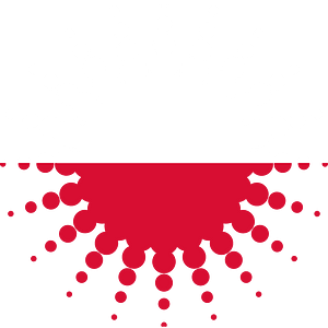 Polish flag halftone shape