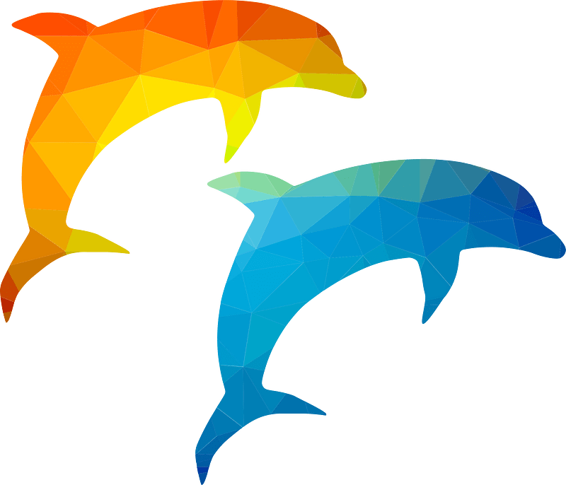 Dolphins silhouette