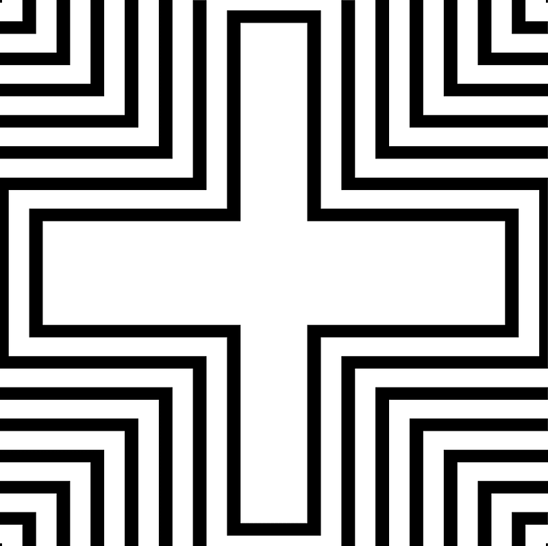 Cross geometric pattern