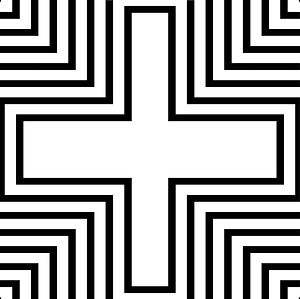 Cross geometric pattern