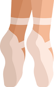 Legs of ballet dancer