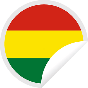 Bolivian flag sticker