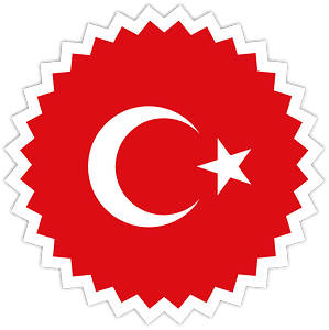 Sticker Turkish flag