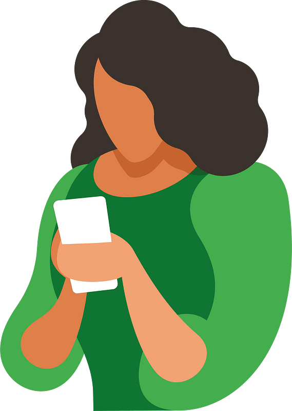 Woman using smartphone
