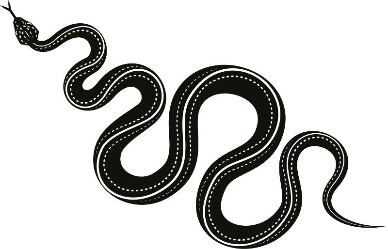 Snake silhouette clip art
