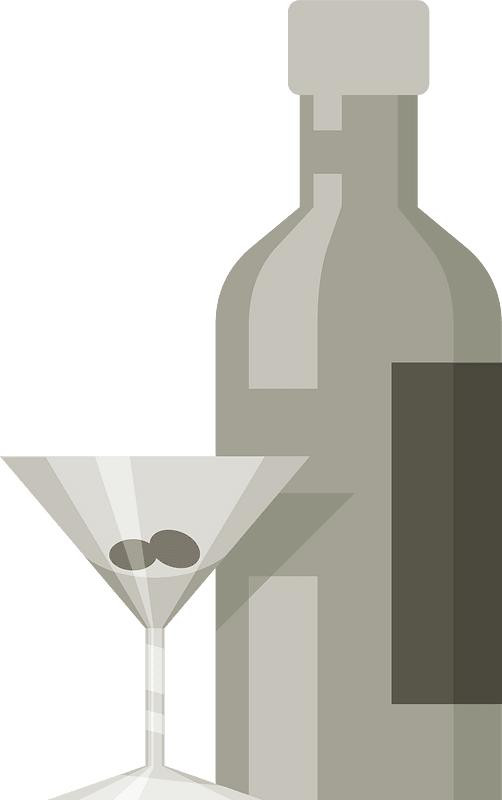 Bottle and a glass