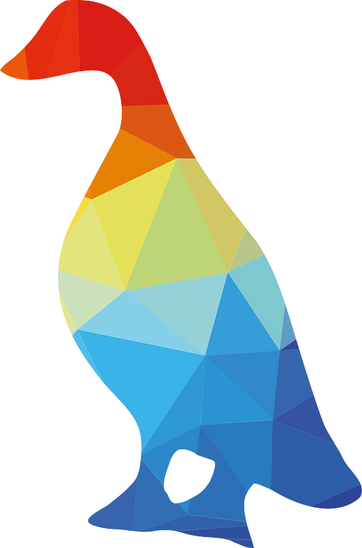 Duck silhouette clip art