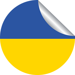 Flag of Ukraine peeling sticker