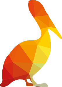 Pelican colored silhouette