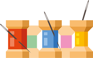 Bobbins with needles