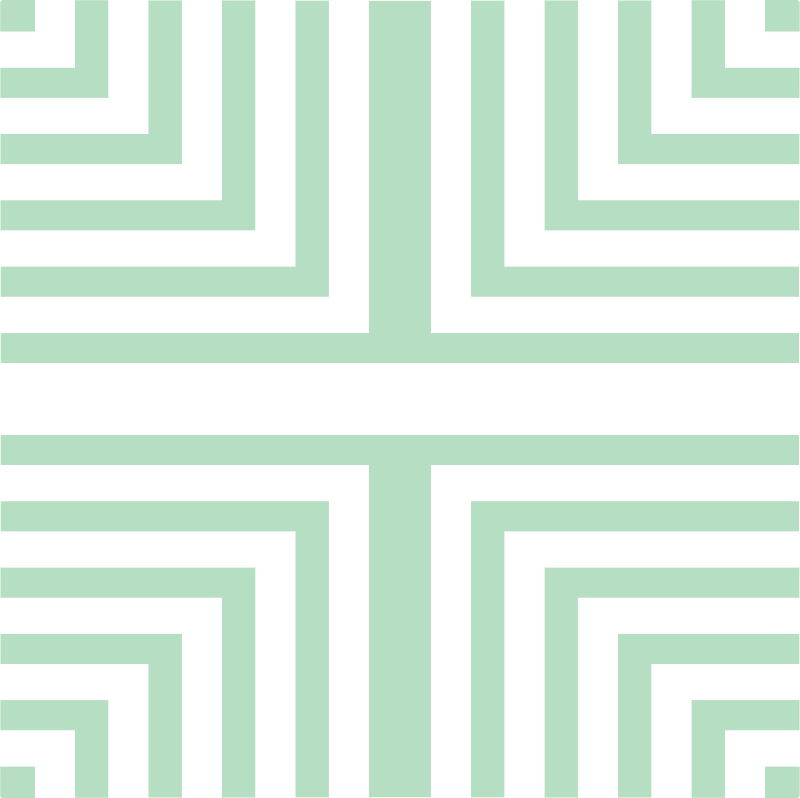 Green geometric pattern