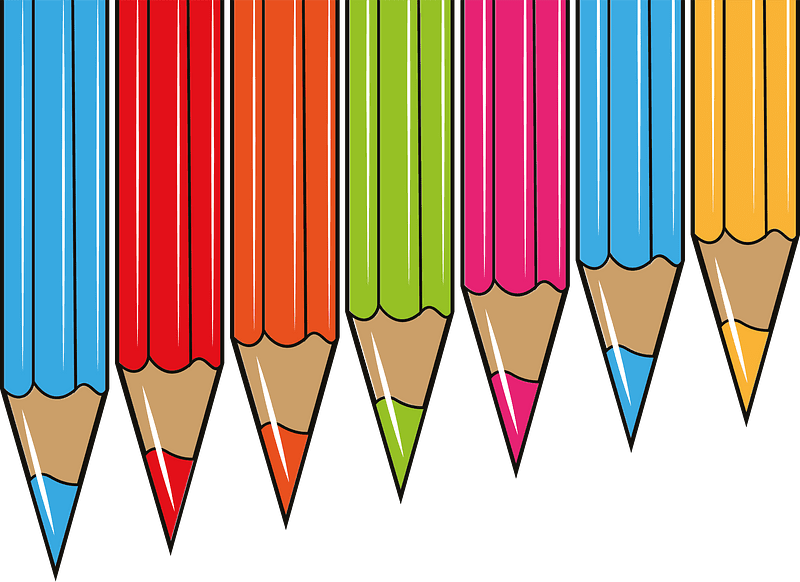 Colorful crayons