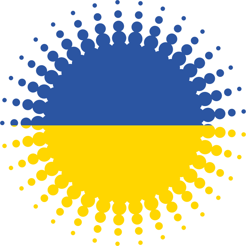 Flag of Ukraine halftone element