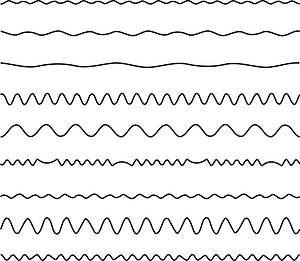 Various wavy lines