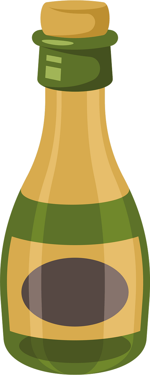 Bottle with cork cap