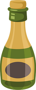 Bottle with cork cap