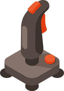 Computer joystick clip art