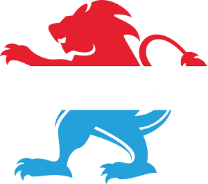 Luxembourg flag heraldic lion