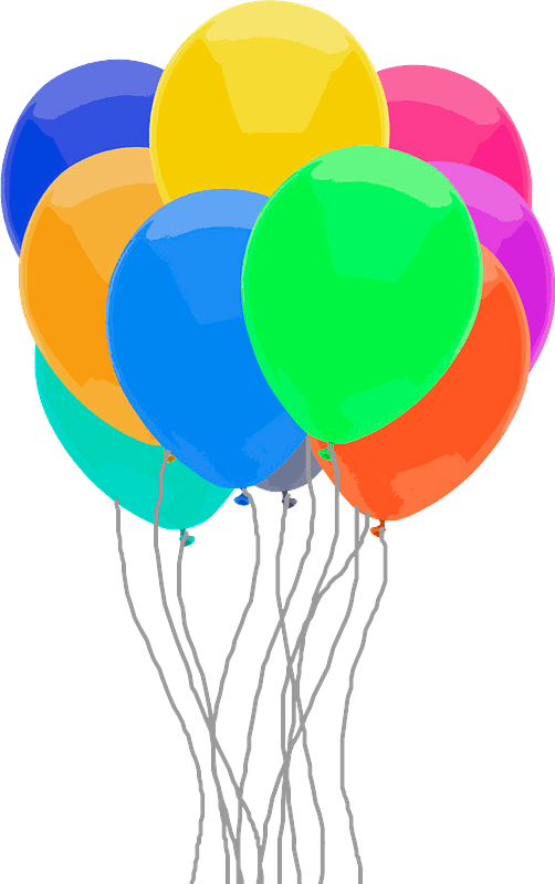 Multicolored balloons