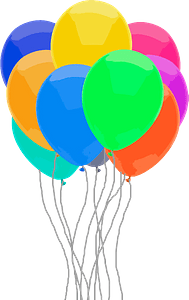 Multicolored balloons