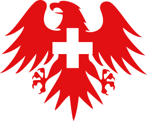 Swiss flag heraldic eagle